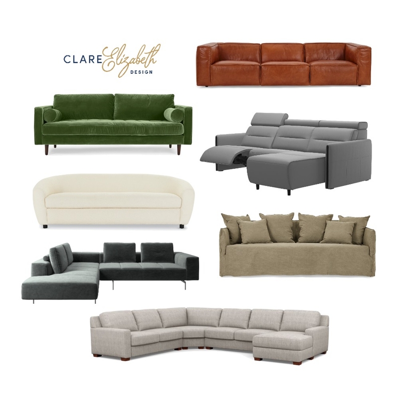 Sofa Types Mood Board by Clare Elizabeth Design on Style Sourcebook