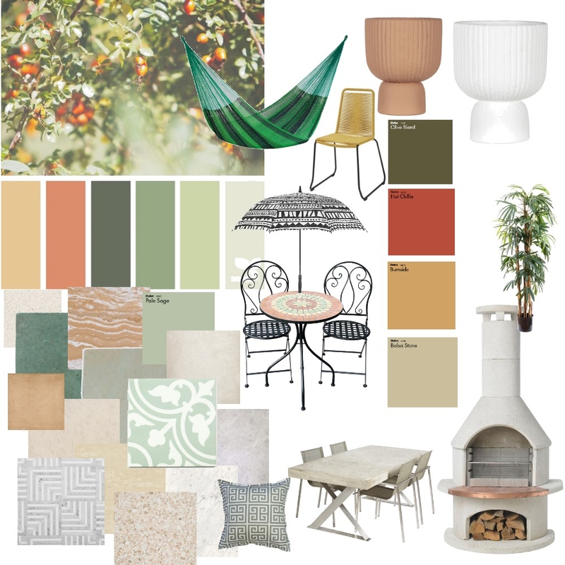 Mediterranean Garden Party Mood Board by interiorsbyashley on Style Sourcebook