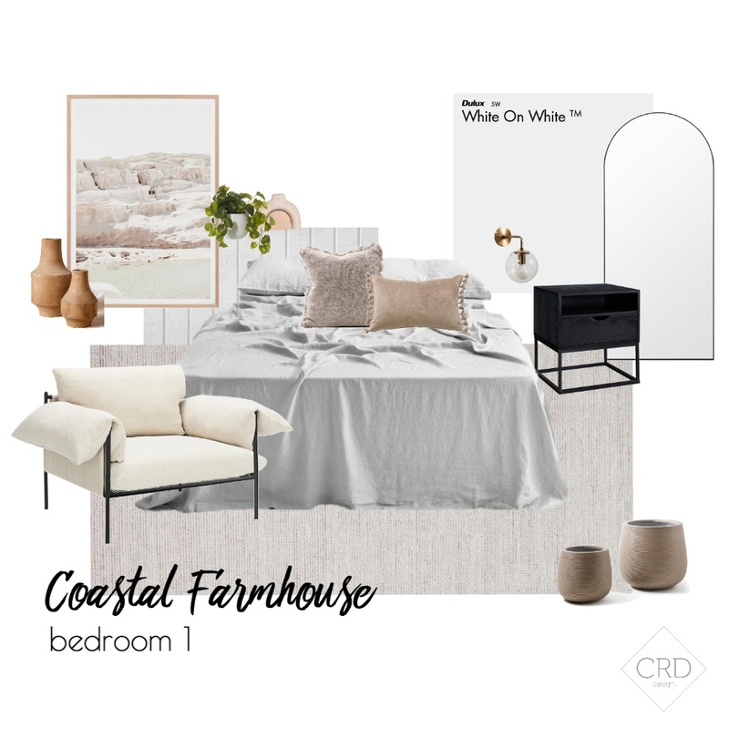 Coastal Farmhouse Bed1 Mood Board by CRD Design on Style Sourcebook