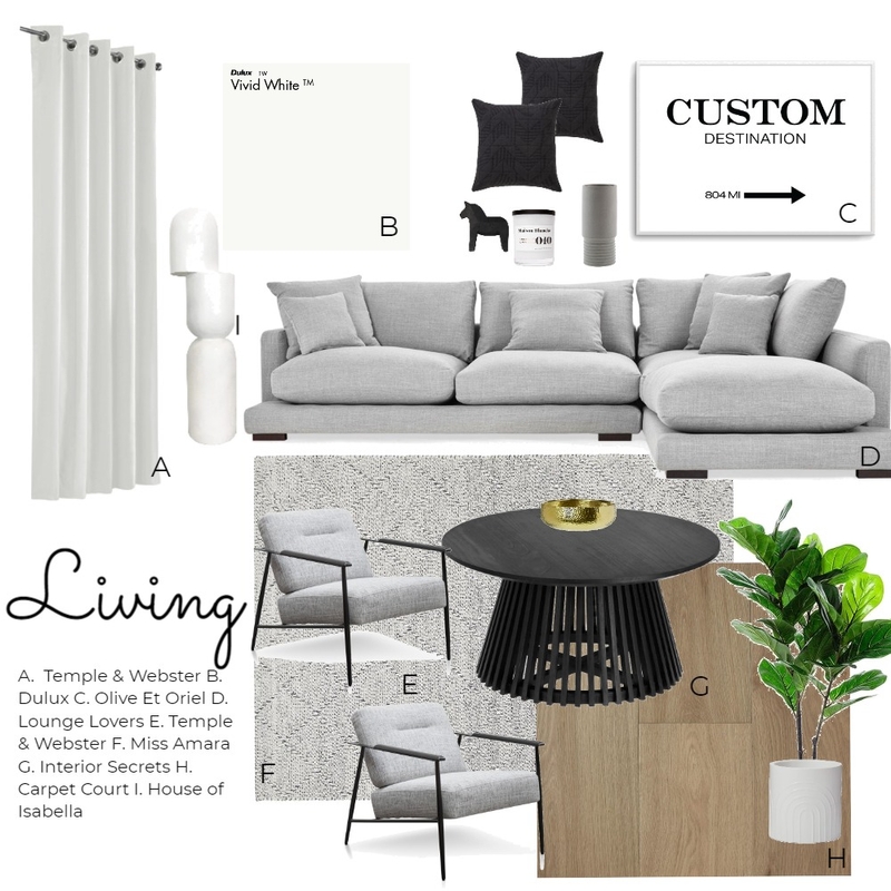 Living Room Mood Board by MadelineK on Style Sourcebook