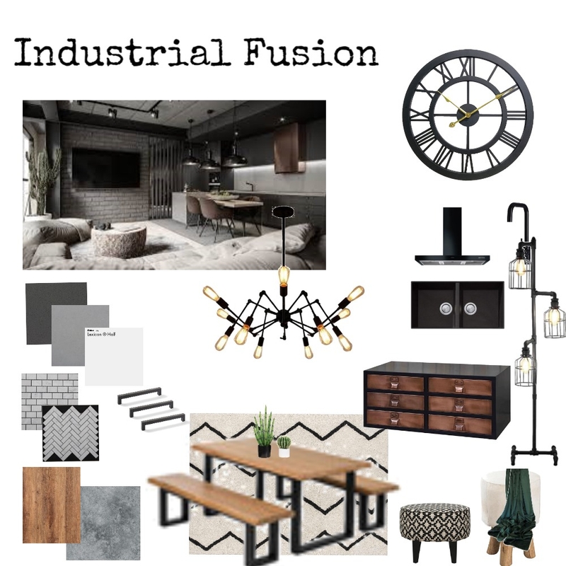 Industrial Mood Board by Geri Ramsay on Style Sourcebook