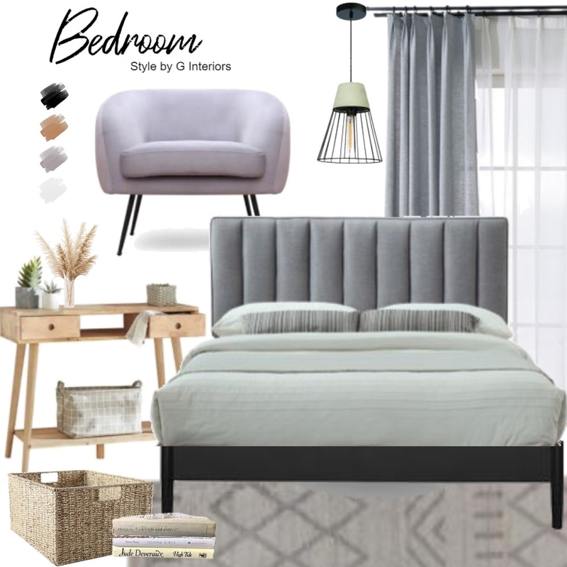 Scandinavian Bedroom Mood Board by Gia123 on Style Sourcebook