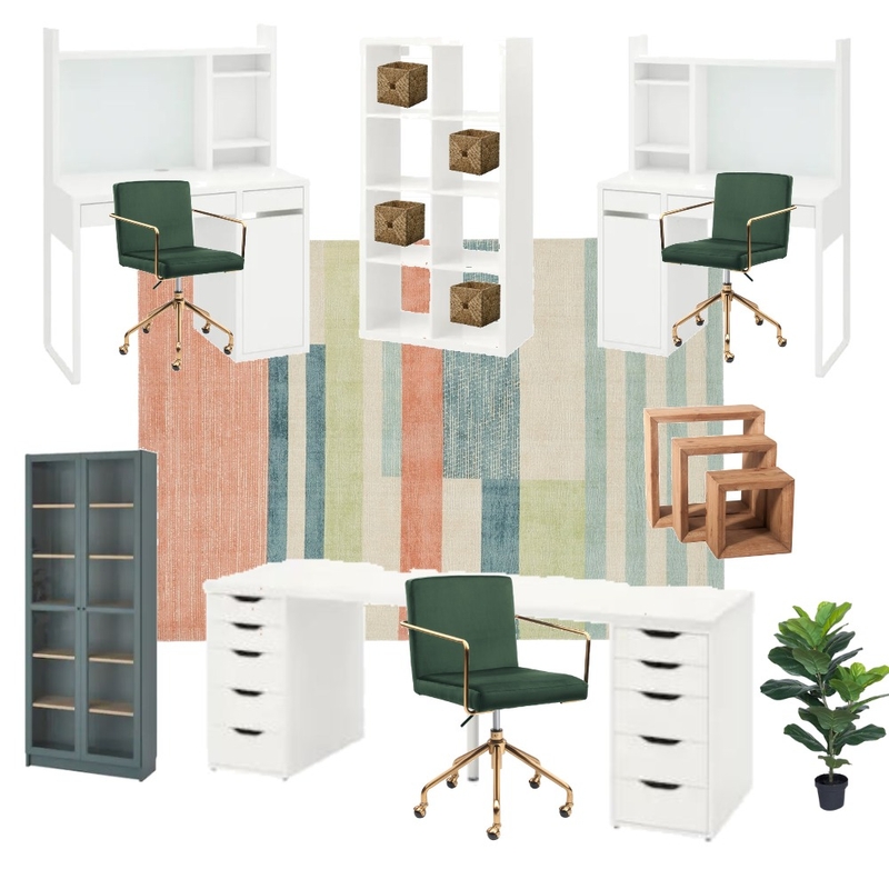 El Office Mood Board by Maegan Perl Designs on Style Sourcebook