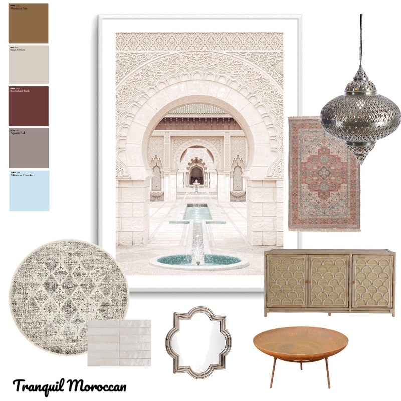 Tranquil Moroccan Mood Board by LOLITA on Style Sourcebook