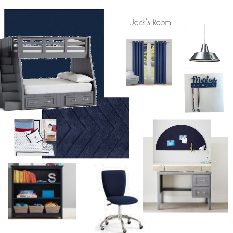 Jack's Bedroom Mood Board by Jelle Decoration on Style Sourcebook