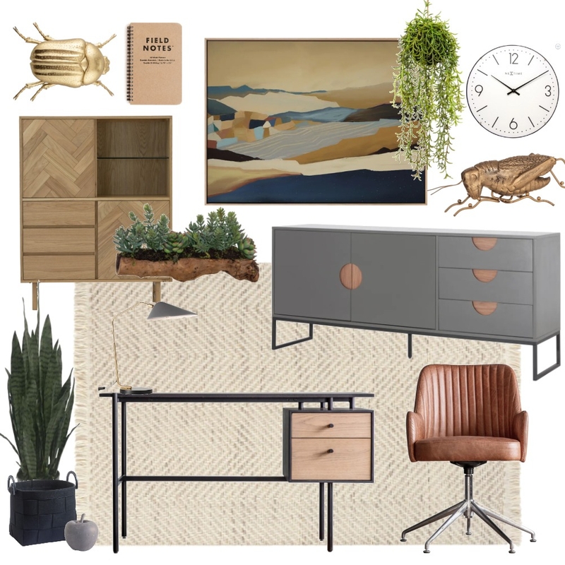 Zanui Study / Office Mood Board by The Whole Room on Style Sourcebook