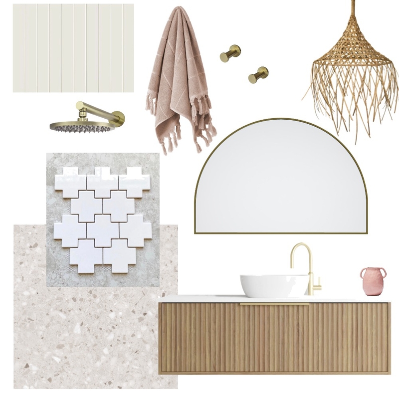 A Little Boho Bathroom Mood Board by A Little Boho Reno on Style Sourcebook