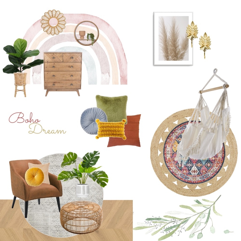 Boho Dream Mood Board by Studio LJW on Style Sourcebook