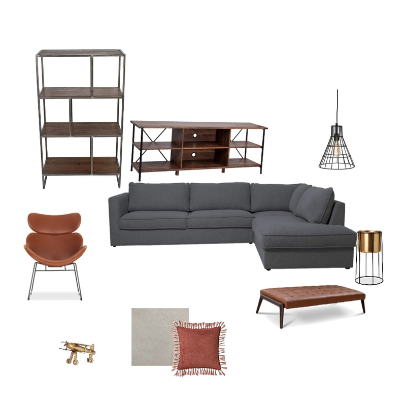 Industrial living room Mood Board by Monina on Style Sourcebook