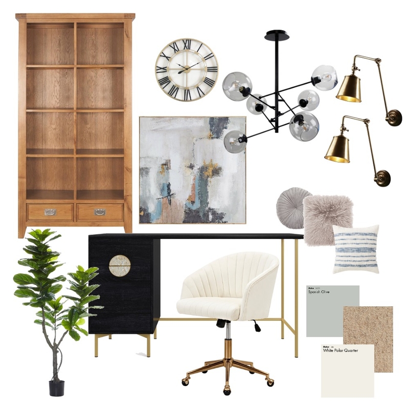 Study Room Mood Board by styledbyaprilbb on Style Sourcebook