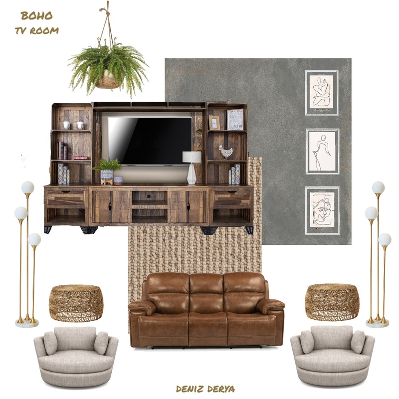 Boho TVroom Mood Board by ddstar on Style Sourcebook