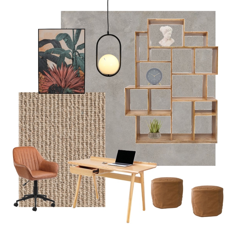 Boho study room Mood Board by ddstar on Style Sourcebook