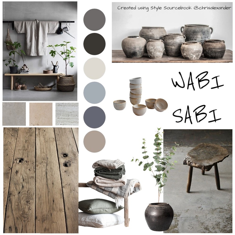 Wabi Sabi Moodboard Mood Board by CHRIS ALEXANDER on Style Sourcebook