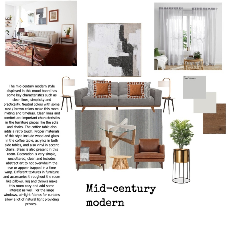 module 3 - mid century modern Mood Board by Claribel on Style Sourcebook