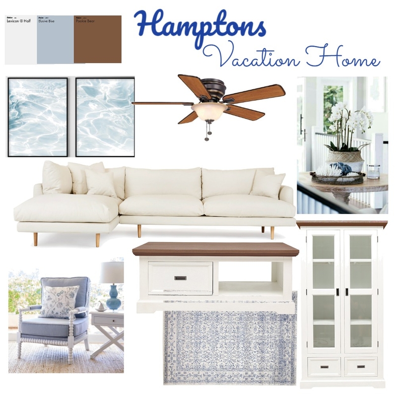 Hamptons Vacation Home Mood Board by Deniceabrenica on Style Sourcebook