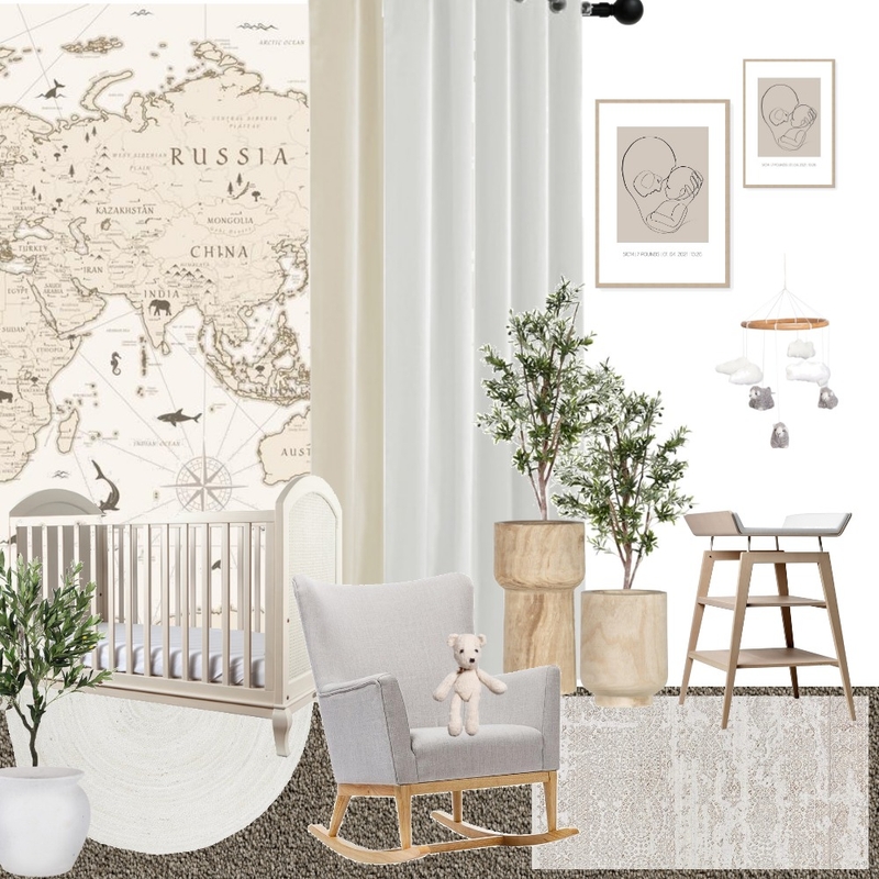 Neutral Nursery Mood Board by melissanikolich on Style Sourcebook