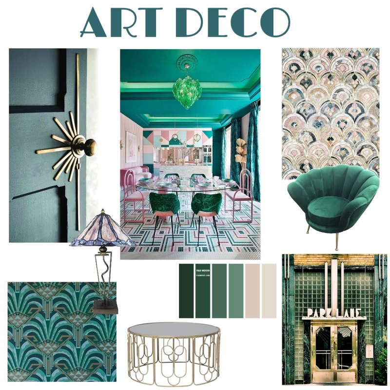 Art Deco Mood Board by Style Partners on Style Sourcebook