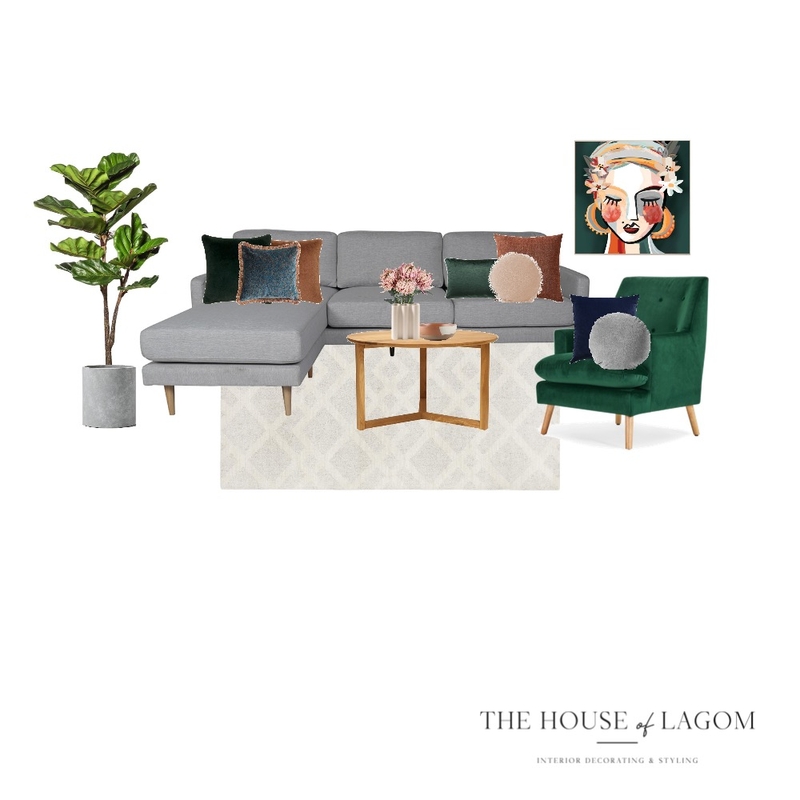 Living Room Mood Board by The House of Lagom on Style Sourcebook