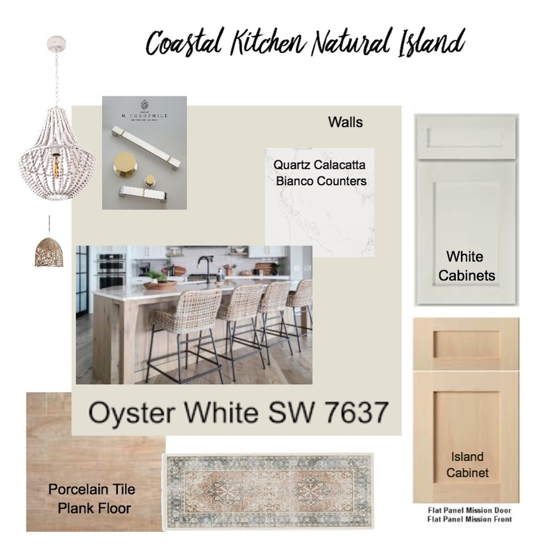 Coastal Kitchen Natural Island Mood Board by collmurf on Style Sourcebook