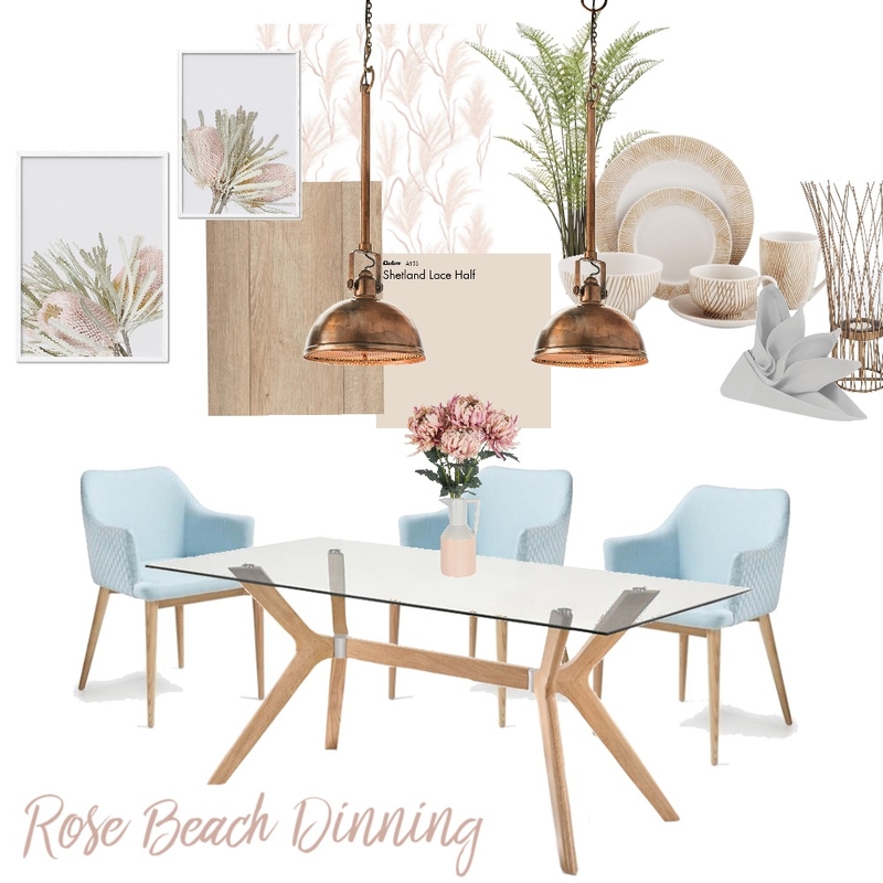 Rose Beach Dinning Mood Board by Jennifer Münch on Style Sourcebook