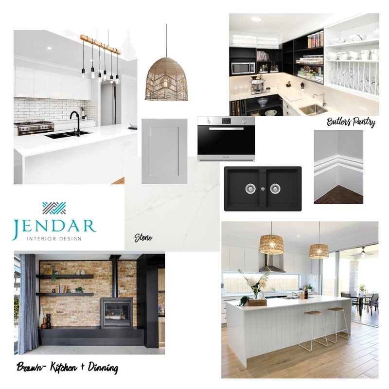 Brown's - Kitchen Mood Board by Jendar Interior Design on Style Sourcebook