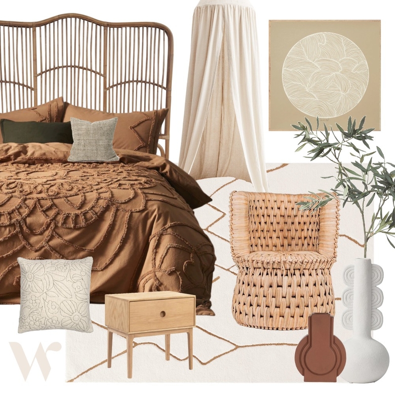 Mediterranean Bedroom Mood Board by The Whole Room on Style Sourcebook