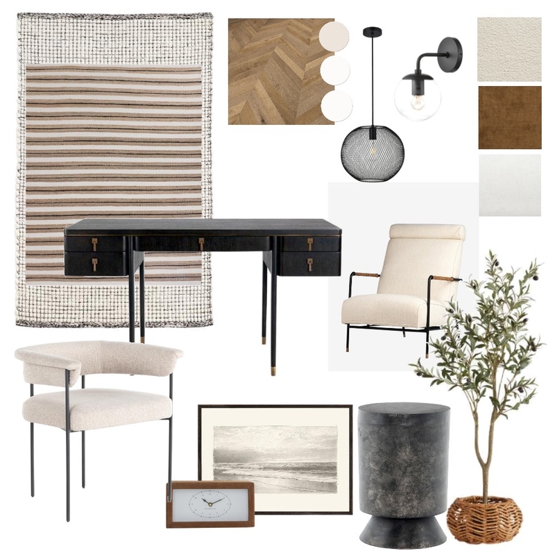 Module 9-Office Mood Board by Alexandria Zamora on Style Sourcebook