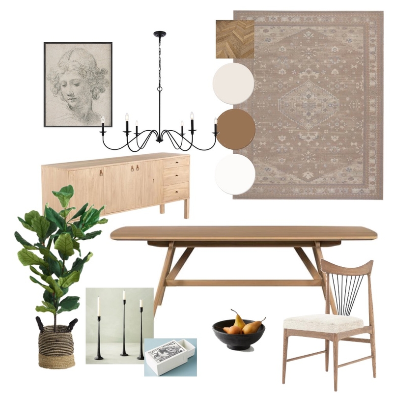 Module 9-Dining Mood Board by Alexandria Zamora on Style Sourcebook