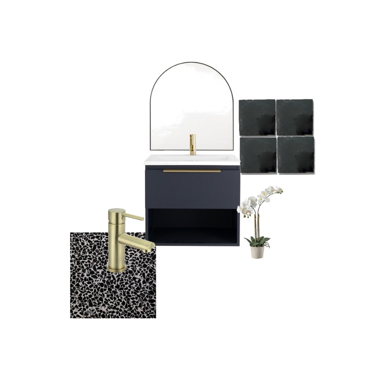 black bathroom orchid Mood Board by interiors.by.sarah on Style Sourcebook