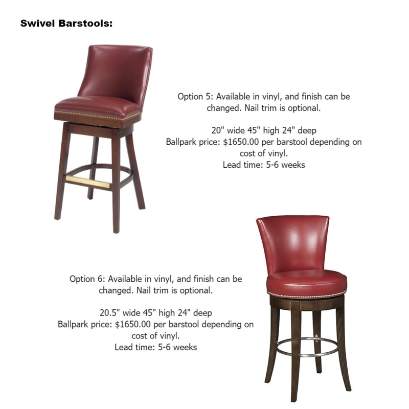 Katy Wheeler's barstool option 3 Mood Board by Intelligent Designs on Style Sourcebook