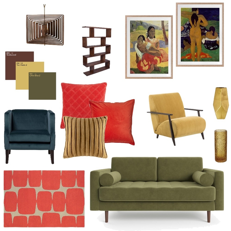 Mid-century Gauguin Mood Board by MandyM on Style Sourcebook