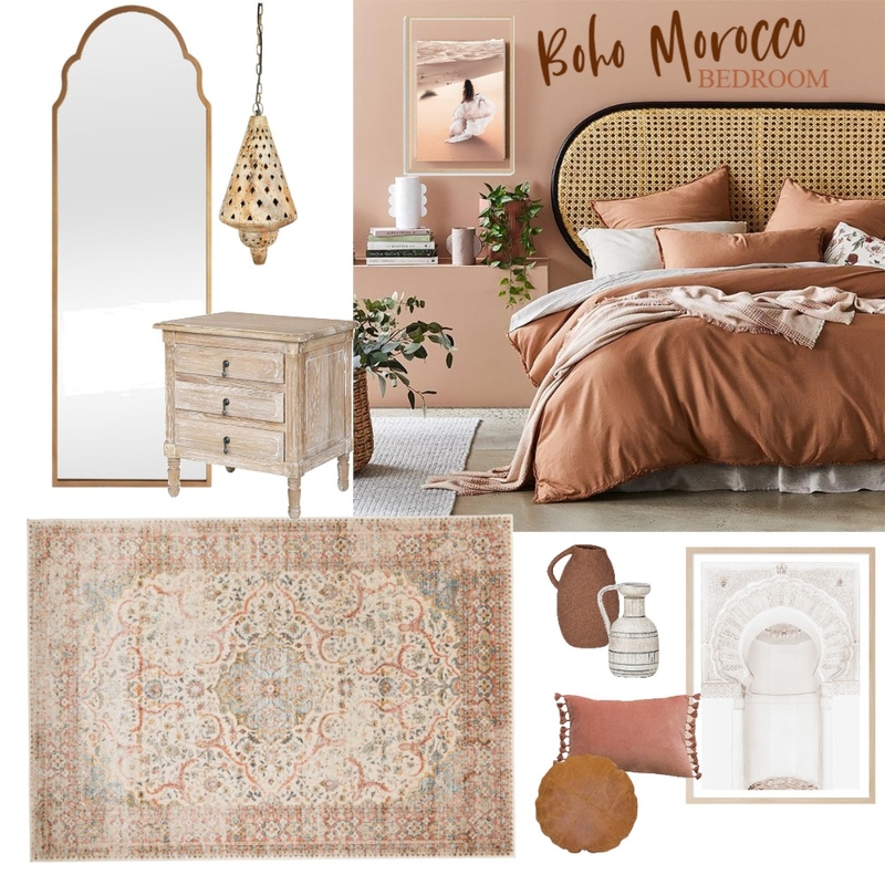 Boho Morocco Bedroom Mood Board by KimmyG on Style Sourcebook