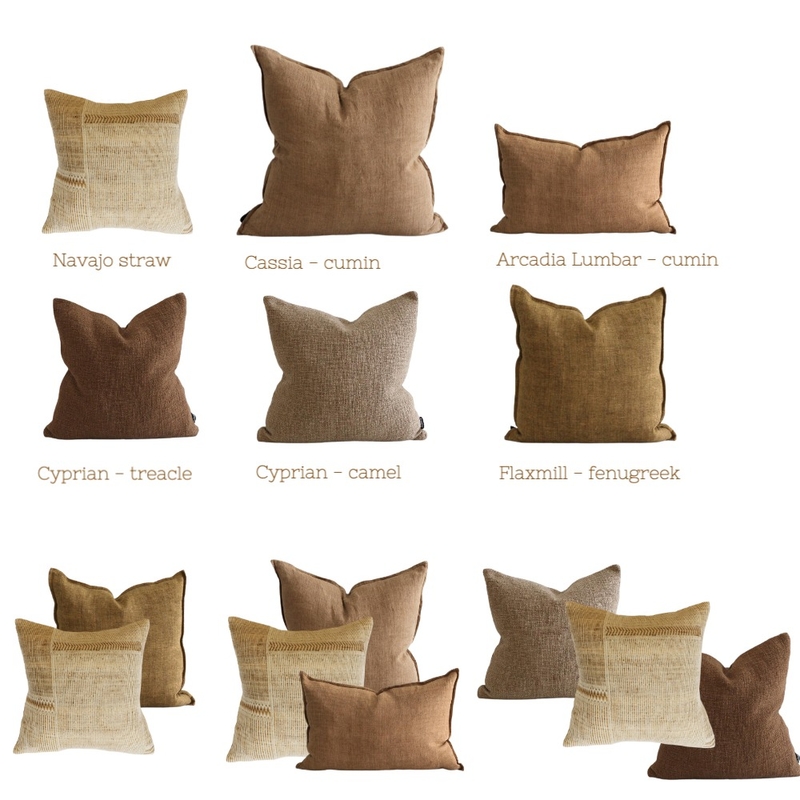 Cushion arrangements for Debbie - Brooke Mood Board by A&C Homestore on Style Sourcebook