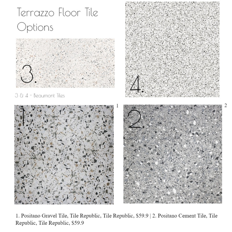 Terrazzo Bathroom Floor Tile Selections Mood Board by Lisa Hunter Interiors on Style Sourcebook