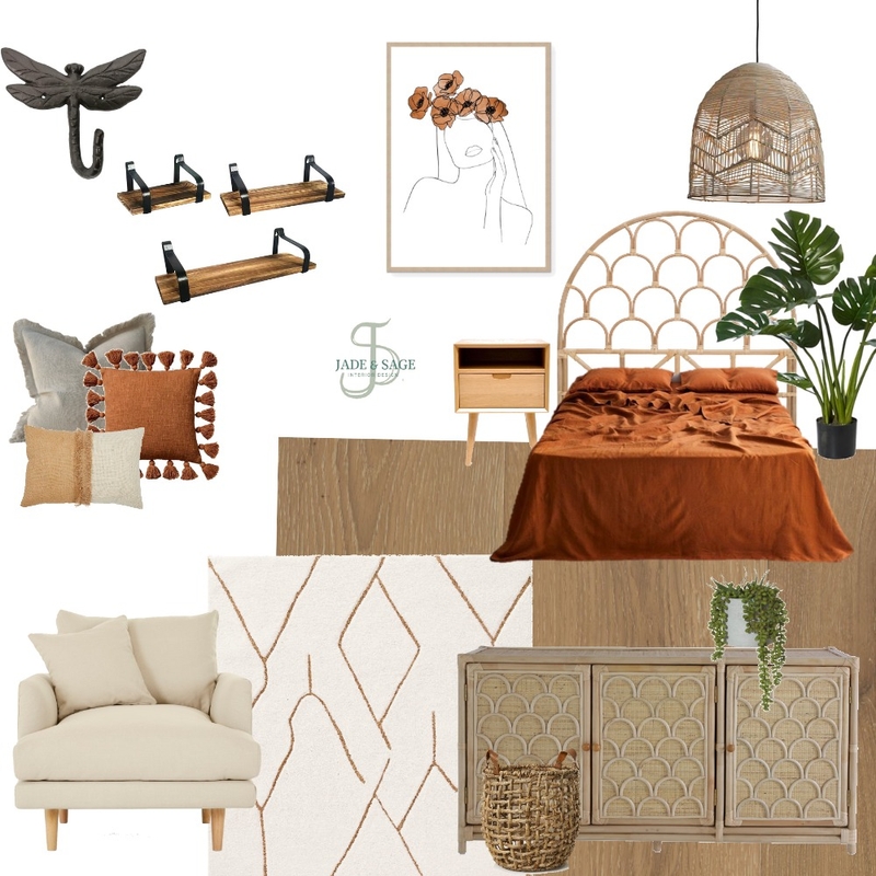 jungle bedroom Mood Board by JADE & SAGE on Style Sourcebook