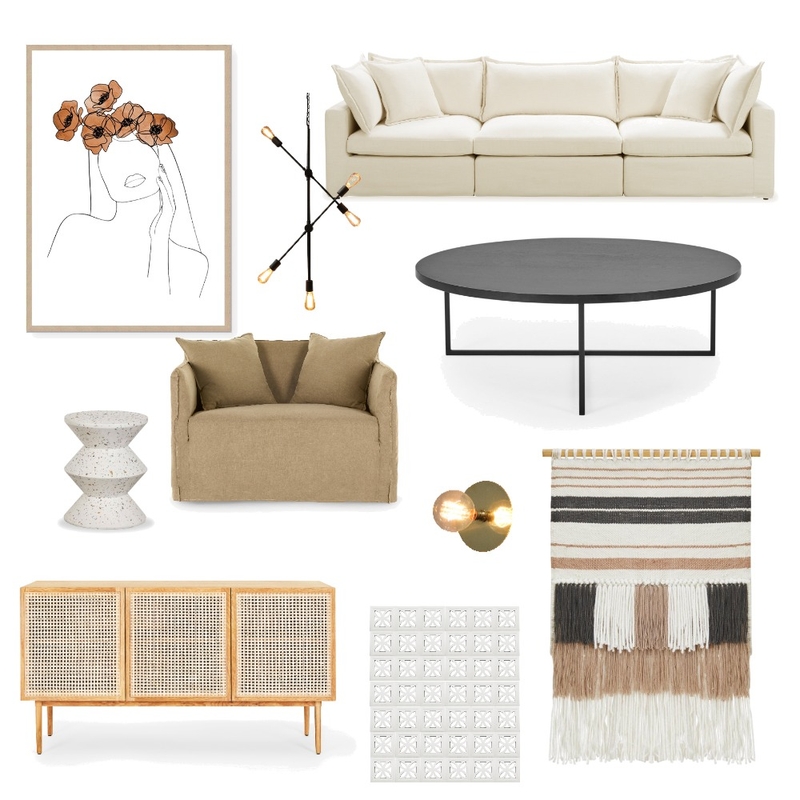 Boho Beige Mood Board by Interiordesignsbytiffany on Style Sourcebook