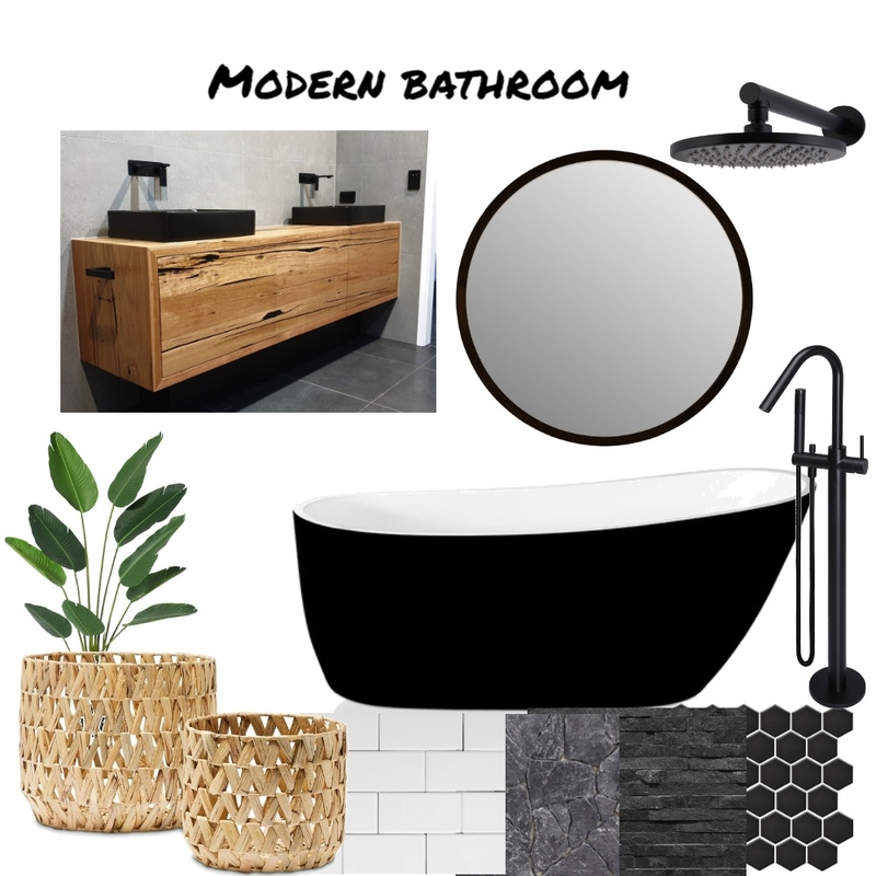 black and white bathroom Mood Board by MarlenaDesigns on Style Sourcebook