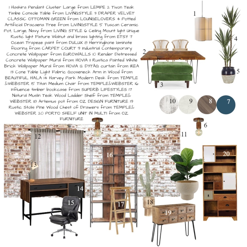 SAMPLE BOARD -OFFICE 1 Mood Board by Yujin Lee on Style Sourcebook