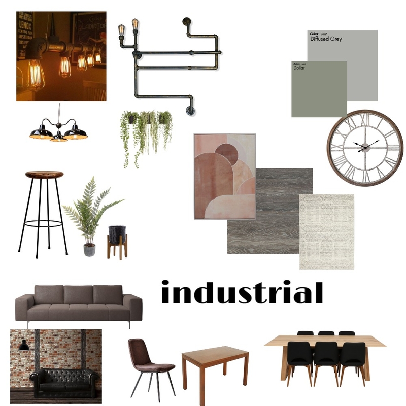 Industrial Mod 3 Mood Board by avaland on Style Sourcebook