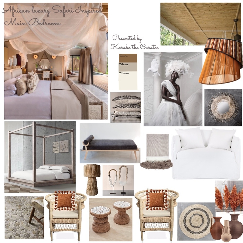 African Luxury Safari  Inspired Mood Board by karabothecurator on Style Sourcebook