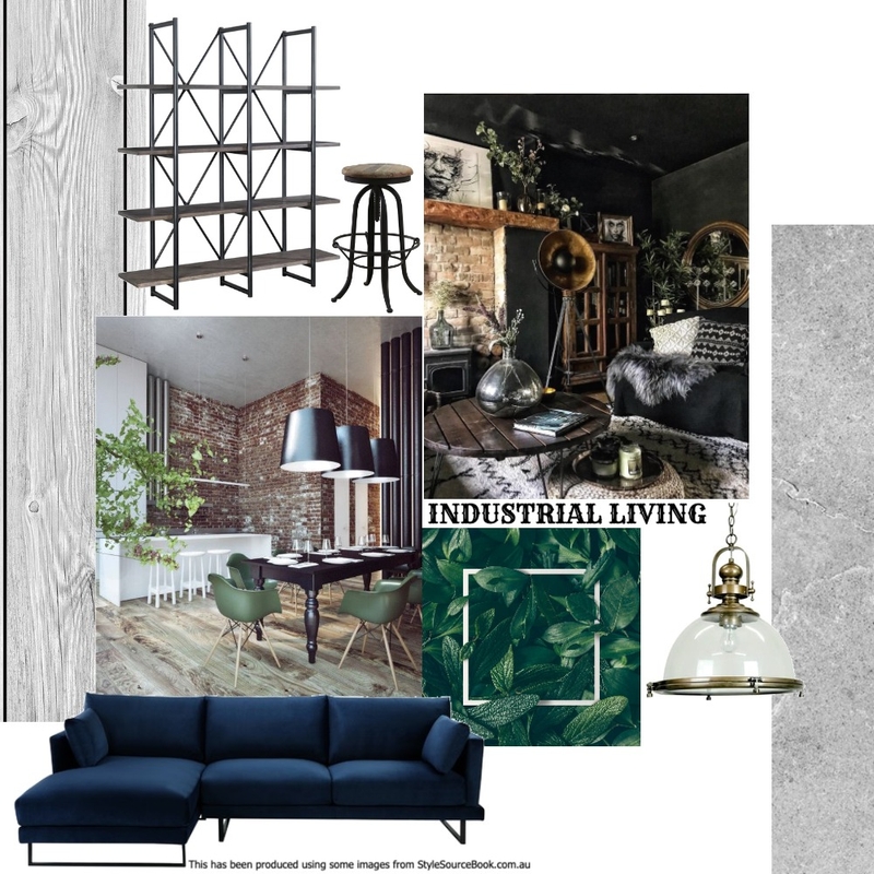 Industrial Living Mood Board by danibettridge on Style Sourcebook