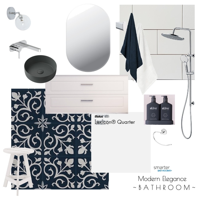 Modern Elegance Bathroom Mood Board by smarter BATHROOMS + on Style Sourcebook