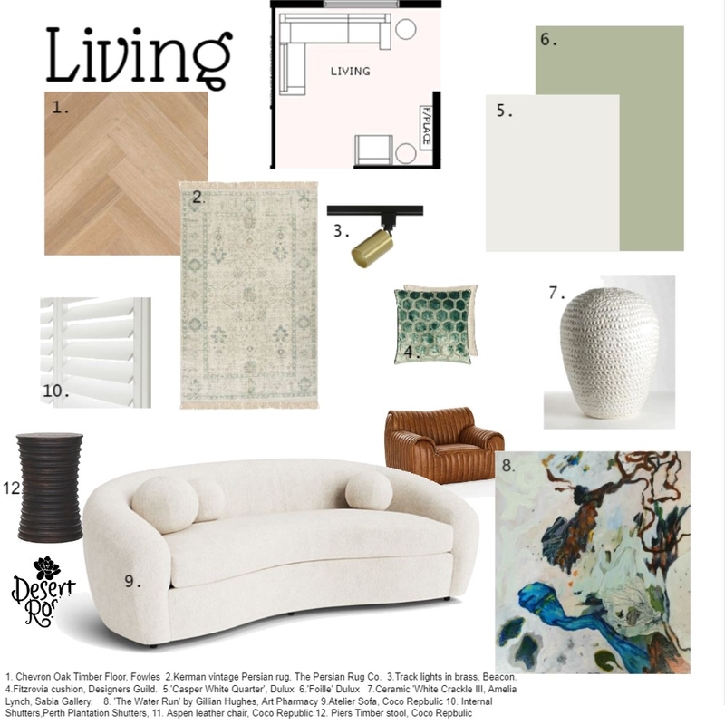 module 9 living Mood Board by evasaunders on Style Sourcebook