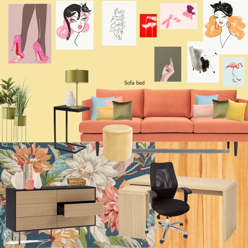 Office - orange - repaint - rug change Mood Board by randomly_chaotic on Style Sourcebook