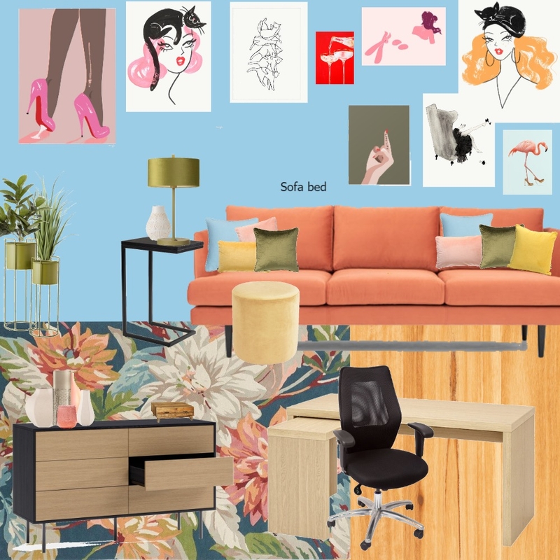 Office - orange - rug change Mood Board by randomly_chaotic on Style Sourcebook