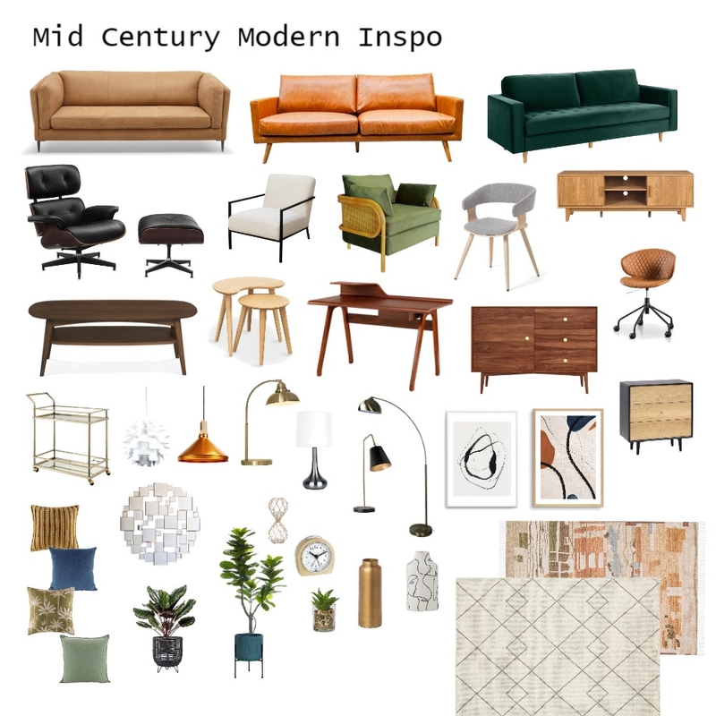 Mid Century Modern Inspo Mood Board by MelissaKW on Style Sourcebook