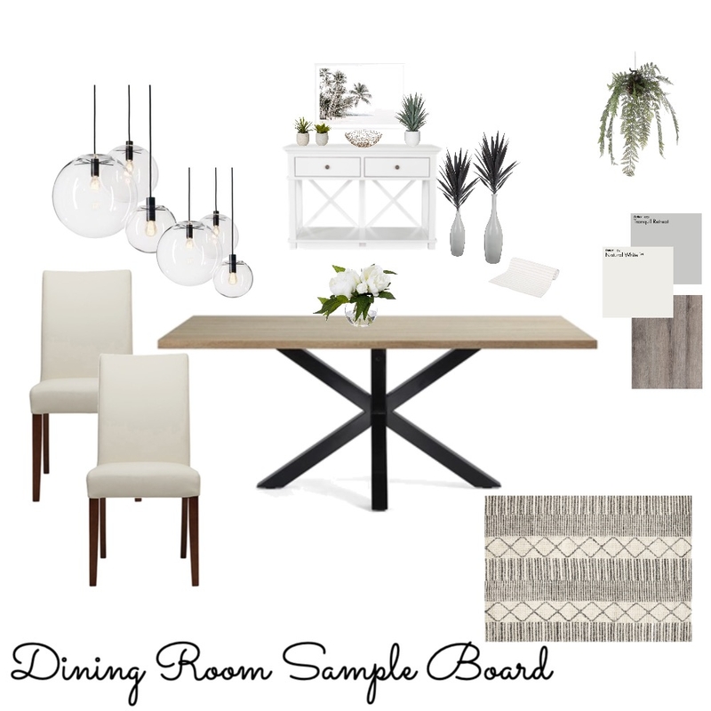 Dining Room Sample Board Mood Board by Britnie on Style Sourcebook