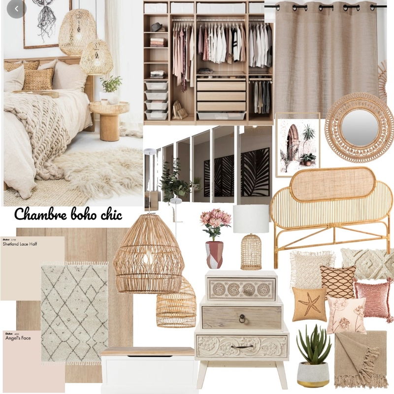 Chambre Boho Chic Mood Board by Tatiana Milanovic on Style Sourcebook