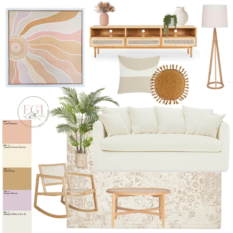 She Is The Sun Mood Board by Eliza Grace Interiors on Style Sourcebook