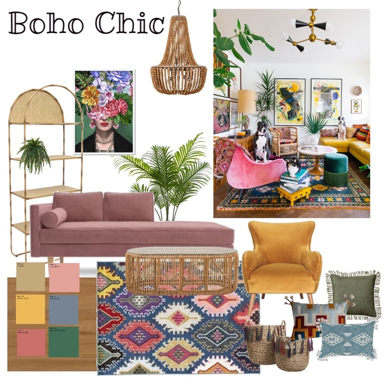 boho chic Mood Board by ummulkiraam on Style Sourcebook